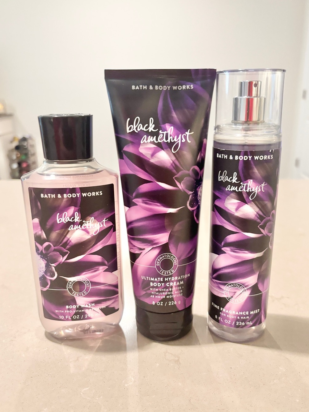 Bath & Body Works Black Amethyst Rare 3 Pc BM BW BC Bundle Read Description